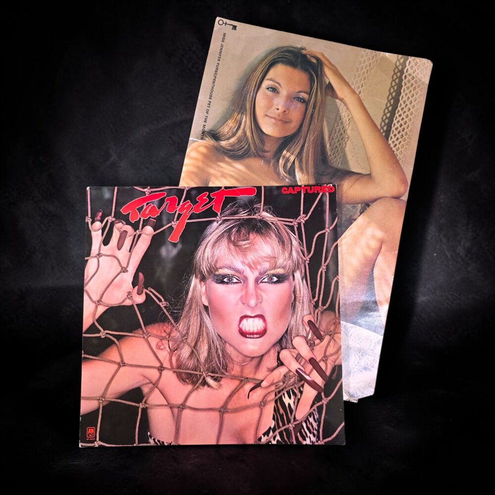 Penthouse Jennifer Furse 1970 Pet Month Poster Target Captured Album Cover Set